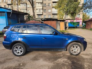 2007 BMW X3 25i I (E83) Рестайлинг, синий, 1200000 рублей, вид 3
