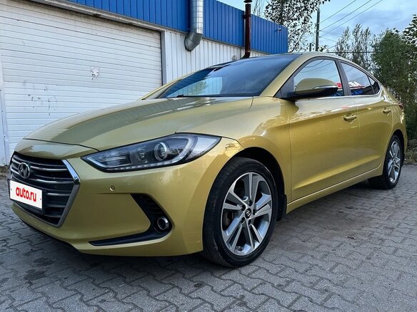 2016 Hyundai Elantra VI (AD), жёлтый, 1570000 рублей - вид 10
