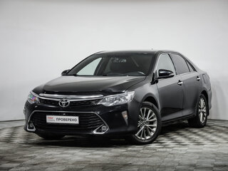 2017 Toyota Camry VII (XV50) Рестайлинг 2, чёрный, 1519000 рублей, вид 1