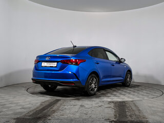 2020 Hyundai Solaris II Рестайлинг, синий, 1533975 рублей, вид 5