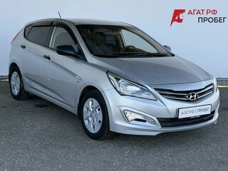 2014 Hyundai Solaris I Рестайлинг, серебристый, 875000 рублей, вид 3
