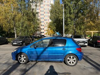 2006 Peugeot 307 I Рестайлинг, синий, 189990 рублей, вид 5
