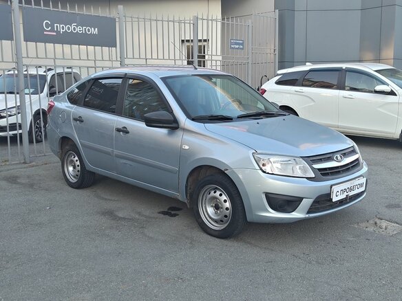 2017 Lada (ВАЗ) Granta I, серебристый, 399000 рублей - вид 5