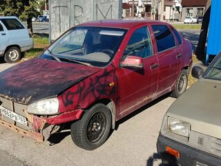 2006 Lada (ВАЗ) Kalina I, красный, 73000 рублей, вид 2