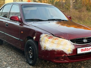 2008 Hyundai Accent ТагАЗ II, красный, 99000 рублей, вид 2