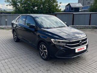 2021 Volkswagen Polo VI, чёрный, 2400000 рублей, вид 4