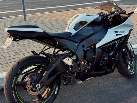 2014 Kawasaki ZX-10R Ninja, белый, 1050000 рублей, вид 4