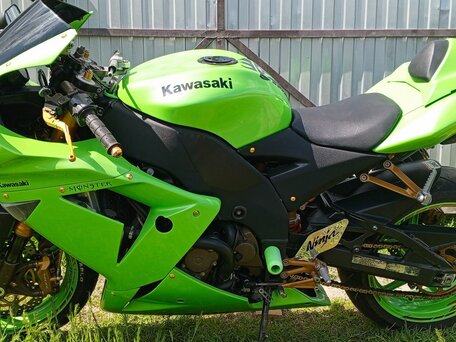 2004 Kawasaki ZX-10R Ninja, зелёный, 530000 рублей, вид 2