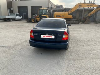 2008 Hyundai Accent ТагАЗ II, синий, 350000 рублей, вид 4