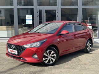 2021 Hyundai Solaris II Рестайлинг, красный, 1600000 рублей, вид 1