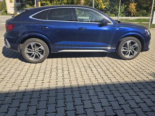 2022 Audi Q3 Sportback 35 TFSI MHEV II (F3), синий, 3200000 рублей, вид 3