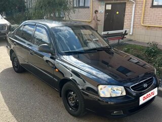 2007 Hyundai Accent ТагАЗ II, чёрный, 410000 рублей, вид 1
