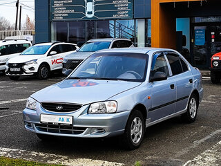 2008 Hyundai Accent ТагАЗ II, серебристый, 390000 рублей, вид 1