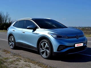 2022 Volkswagen ID.4 X, синий, 3181000 рублей, вид 4