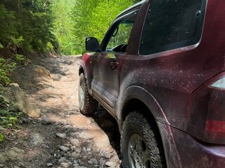 2002 Mitsubishi Pajero III Рестайлинг, красный, 1350000 рублей, вид 4