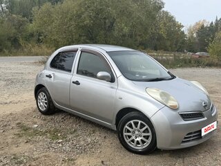 2009 Nissan March III (K12), серебристый, 295000 рублей, вид 2