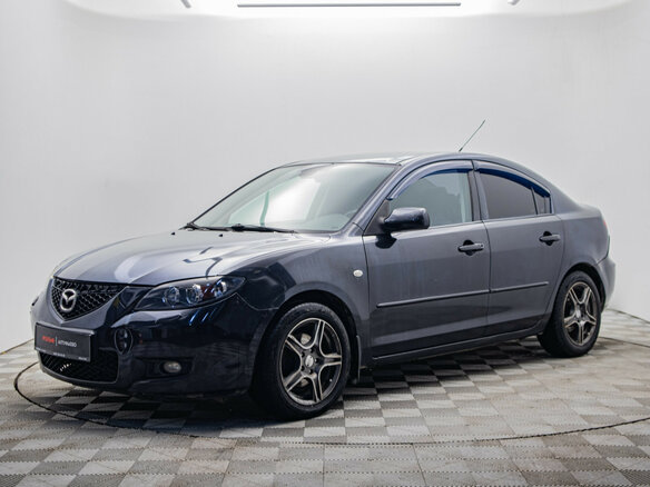 2008 Mazda 3 I (BK) Рестайлинг, чёрный, 424000 рублей