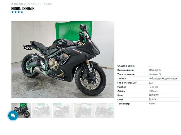 2021 Honda CBR 650R, чёрный, 879000 рублей - вид 10