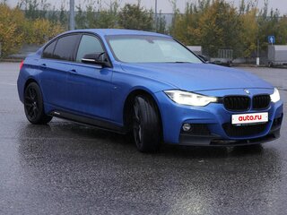 2016 BMW 3 серии 320i xDrive VI (F3x) Рестайлинг, синий, 2400000 рублей, вид 3