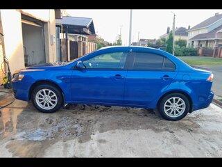 2009 Mitsubishi Lancer X, синий, 650000 рублей, вид 2