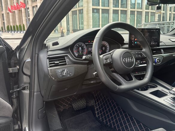 2020 Audi A4 45 TFSI Long V (B9) Рестайлинг, серый - вид 7