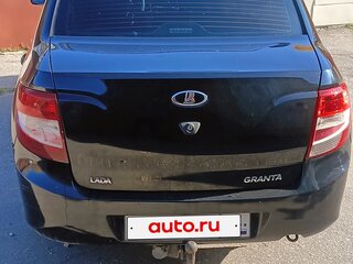 2014 Lada (ВАЗ) Granta I, чёрный, 270000 рублей, вид 3