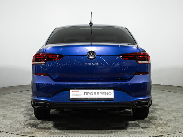 2021 Volkswagen Polo VI, синий, 1490900 рублей - вид 5