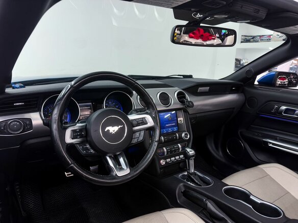 2019 Ford Mustang VI Рестайлинг, синий, 3200000 рублей - вид 22