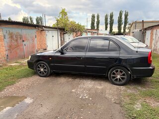 2008 Hyundai Accent ТагАЗ II, чёрный, 365000 рублей, вид 5