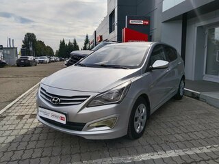 2014 Hyundai Solaris I Рестайлинг, серебристый, 625310 рублей, вид 3