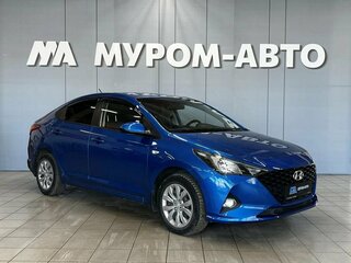 2021 Hyundai Solaris II Рестайлинг, синий, 1380000 рублей, вид 1