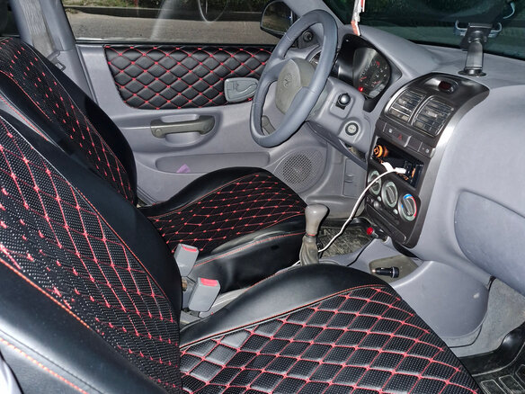 2007 Hyundai Accent ТагАЗ II, чёрный, 400000 рублей - вид 5
