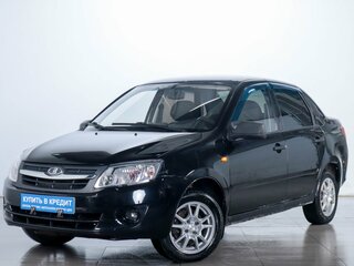 2012 Lada (ВАЗ) Granta I, чёрный, 449000 рублей, вид 3