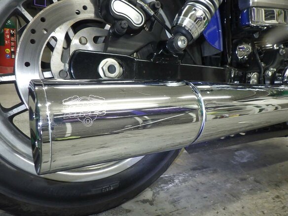 2008 Harley-Davidson Dyna Low Rider, синий, 777000 рублей - вид 9