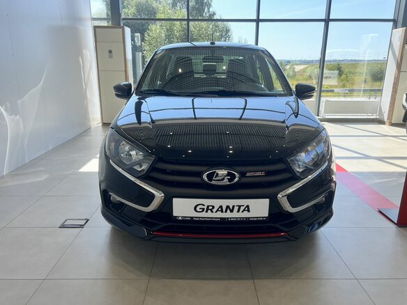 2026 Lada (ВАЗ) Granta Sport I Рестайлинг, чёрный, 1637000 рублей - вид 1