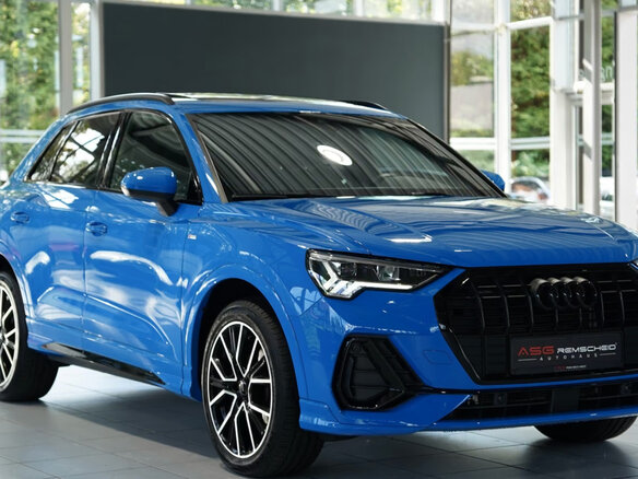 2023 Audi Q3 35 TDI II (F3), синий, 4445000 рублей - вид 2