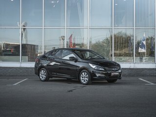 2016 Hyundai Solaris I Рестайлинг, чёрный, 1049000 рублей, вид 1