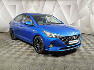 2021 Hyundai Solaris II Рестайлинг, синий, 1347000 рублей, вид 3
