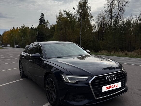 2021 Audi A6 45 TFSI V (C8), синий, 4900000 рублей - вид 2