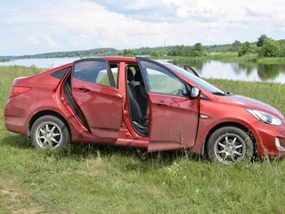 2012 Hyundai Solaris I, красный, 1000000 рублей, вид 1