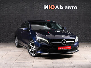 2017 Mercedes-Benz CLA 200 I (C117, X117) Рестайлинг, синий, 1580000 рублей, вид 3