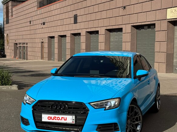 2019 Audi A3 III (8V) Рестайлинг, голубой, 1400000 рублей - вид 7