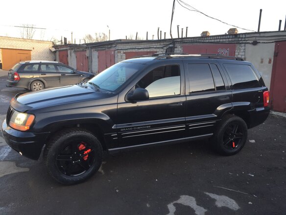 2001 Jeep Grand Cherokee II (WJ), чёрный - вид 1