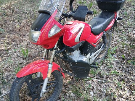 2006 Yamaha YBR125, пурпурный, 150000 рублей, вид 2