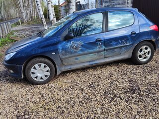 2001 Peugeot 206, синий, 249000 рублей, вид 1