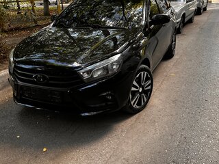 2016 Lada (ВАЗ) Vesta I, чёрный, 950000 рублей, вид 2