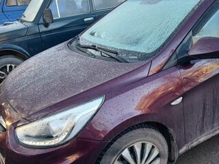 2013 Hyundai Solaris I, фиолетовый, 900000 рублей, вид 3