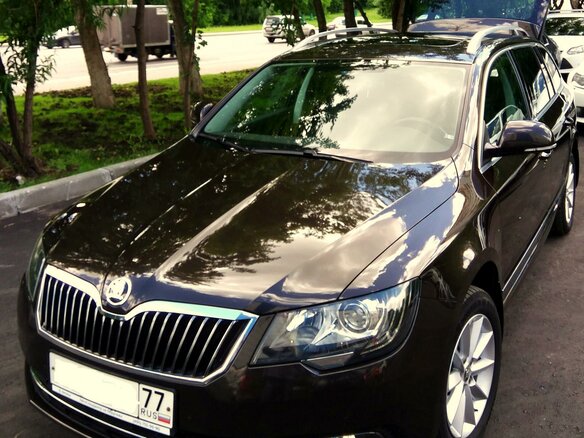 2015 Skoda Superb II Рестайлинг, коричневый - вид 17