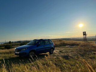 2018 Lada (ВАЗ) Granta I Рестайлинг, синий, 720000 рублей, вид 3