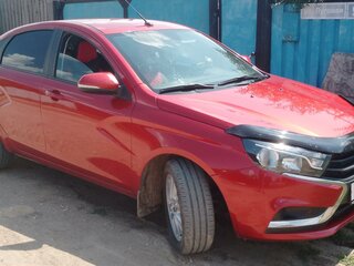 2017 Lada (ВАЗ) Vesta I, красный, 800000 рублей, вид 1